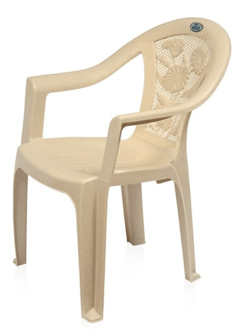 Nilkamal CHR2060 Plastic Mid Back with Arm Chair | Chairs for Home| Dining Room| Bedroom| Kitchen| Living Room| Office - Outdoor - Garden | Dust Free |100% Polypropylene Stackable Chairs | Set of 2 - Image 3